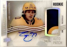 Luke Evangelista 2023-24 Premier Acetate Rookie AHR-LE Horizontal Auto Patch /99