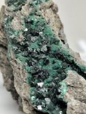 Lot 2 Spécimens Malachite Primaire Cristallisée, Rare Minéraux Congo