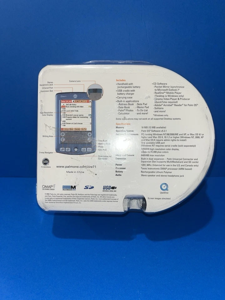 Palm Zire 71 Hanheld Organizer With Integrated Camera - Image 2 of 4