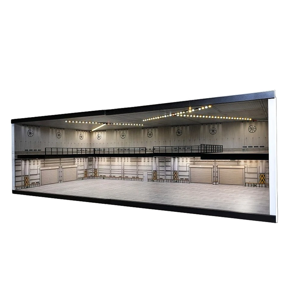 Diorama 1:64 Parking Lot Model LED Lighting Diecast Garage Scene Display Case US - Image 4 of 4