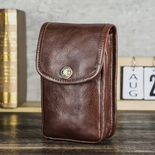 Genuine Leather Phone Waist Belt Holster Loop Pack Bag Pouch Wallet Case  Cover