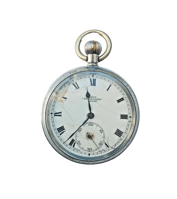 Antike Kay's Standard Hebel Schweizer Taschenuhr um 1900 FUNKTIONIERT