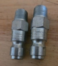 PARKER 0E Steel Quick Connect Hose Coupling 3/8" Body 1/4" MNPT Qty 2