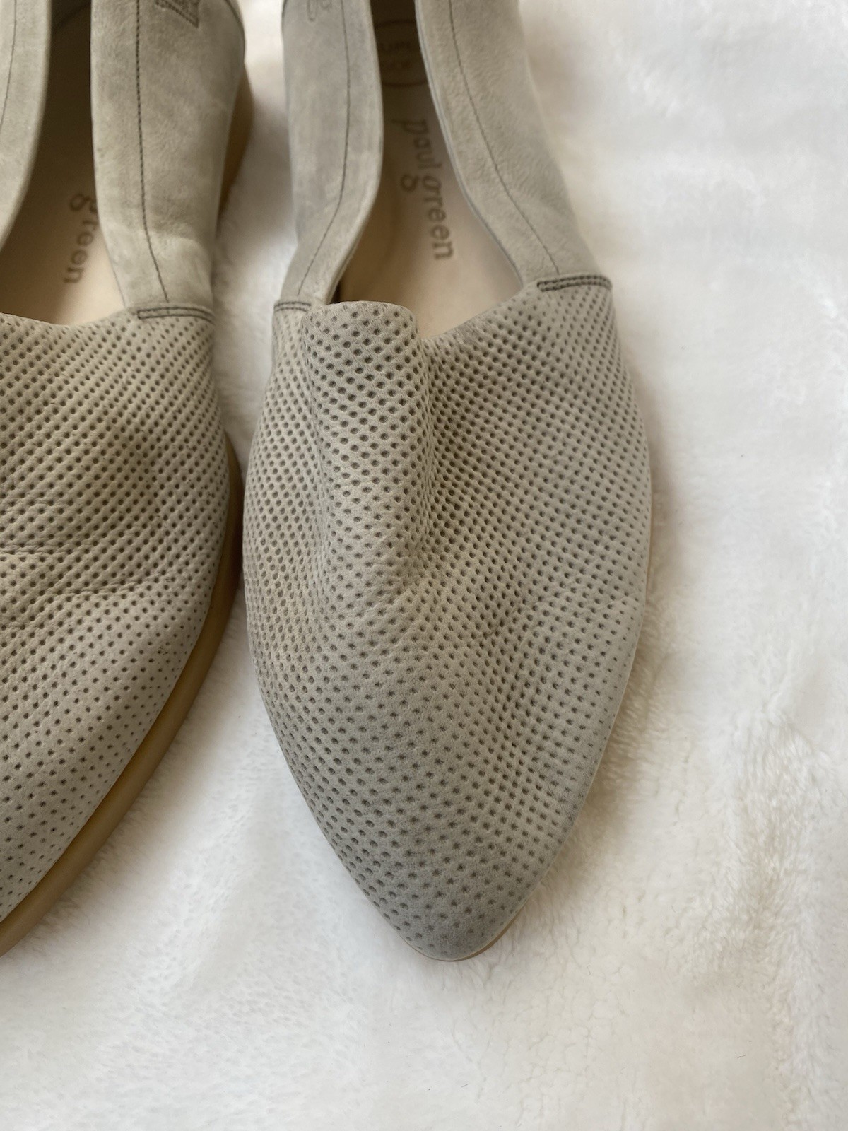 SAOLA NUOVO Paul verde beige suola super morbida ciabatta piatta taglia UK5 US7.5 EU38