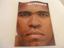 Vintage 1975 Muhammad Ali vs Joe Frazier III THRILLER IN MANILA Boxing Program