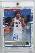 2020 Panini Donruss Tyrese Maxey #211 Signature Choice Autograph Rookie RC Card