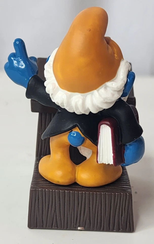 SCHLEICH 40260 Principal Abuelo Pitufo Escuela Maestro De Colección Figura Predicador Foto 4 de 4