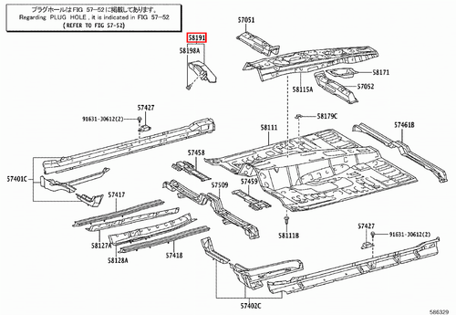 Genuine Toyota Prado 120 150 Series VZJ RZJ GRJ RHD Floor Pad Foot Rest Auto AT - Bild 11 von 11