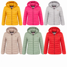 Damen Herbst Steppjacke Outdoor Übergangsjacke leicht Kapuze Frühling