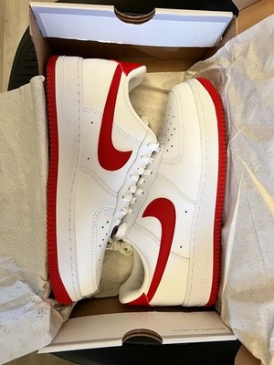 Nike Air Force 1 07 White Dragon Red Gr. EU 42 US 8.5 FJ4146-106 NEU OVP
