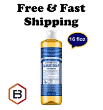 Dr. Bronner's Magic Pure Castile Liquid Soap, Peppermint 16 fl oz