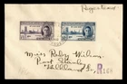DR WHO 1948 FALKLAND ISLANDS FDC? PEACE ISSUE COMBO REGISTERED M80992