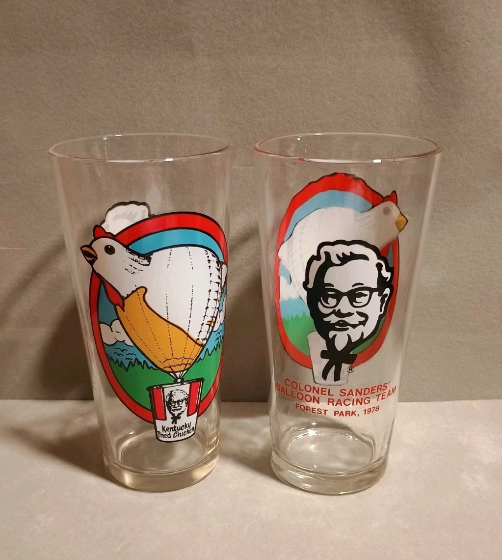 アンティーク雑貨 Vintage KFC Glass Goblet Set of 5 美術品・アンティーク・コレクション Vintage KFC Glass Goblet Set of 5