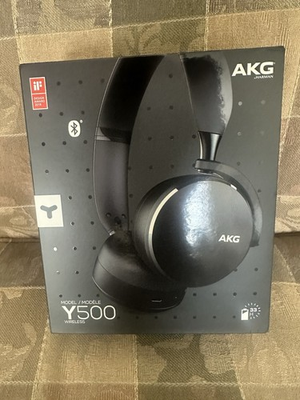 #ad AKG Y500 Bluetooth Foldable Wireless On Ear Headphones Black Brand New $80.00