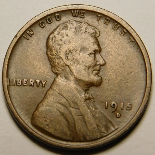 1915 D Lincoln Wheat Cent Penny VF-EF  "Actual Coin Pictured"
