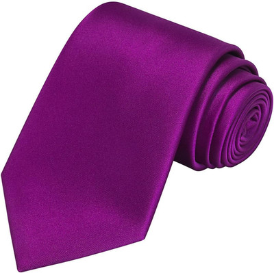 63'' XL Tie Mens Extra Long Solid Satin Necktie For Big And Tall Men Raspberry