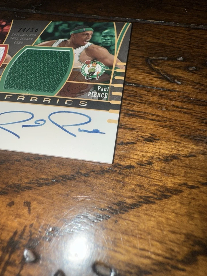 2004 Upper Deck Sp Game Used Edition Paul Pierce & Tracy Mcgrady #AAF2-MP 24/50 - Image 3 of 3