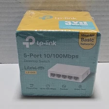 TP-Link Litewave 5 Port Gigabit Ethernet Switch (LS1005) New Sealed