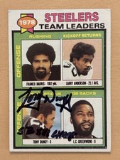 1979 Topps Tony Dungy Signed Rookie Card No. 19 HOF Auto Autograph (A). rookie card picture