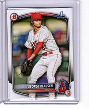 2025 1st Bowman Prospects RC Card #BP-63 GEORGE KLASSEN LOS ANGELES ANGELS