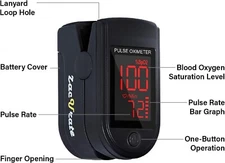 Sleep Blood Monitor Oxygen Levels & Pulse Rate Overnight Sleep FULL SPO2 VALUE