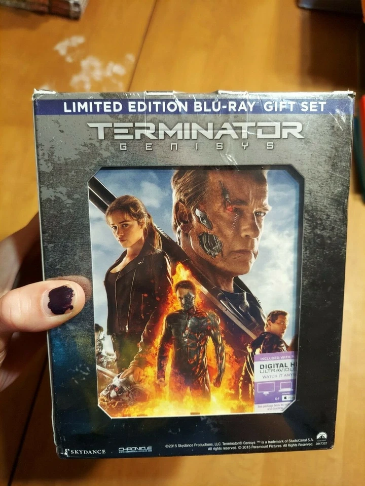 Terminator Genisys Limited Edition Blu Ray Gift Set Endo Skull Combo Pack READ - Image 3 of 4