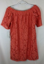 Donna Morgan Off The Shoulder Shift Dress, Tea Rose, Women's 0