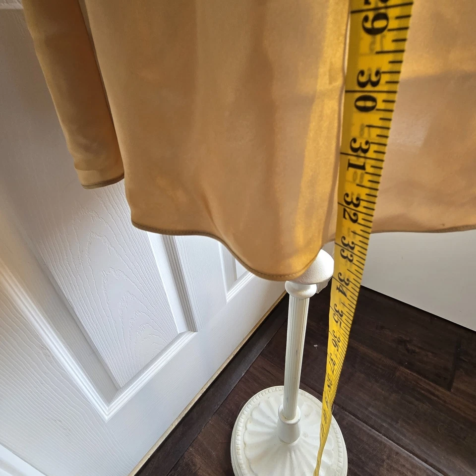 Vestido Babydoll Victoria's Secret Vintage Años 90 Dorado Satén y Encaje Talla M Lencería Foto 4 de 4