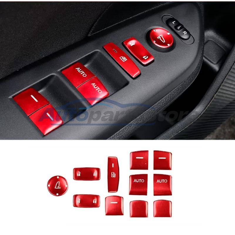Red Interior Car Window Lift Button Switch Trim Fits For Honda Civic 2022 2023