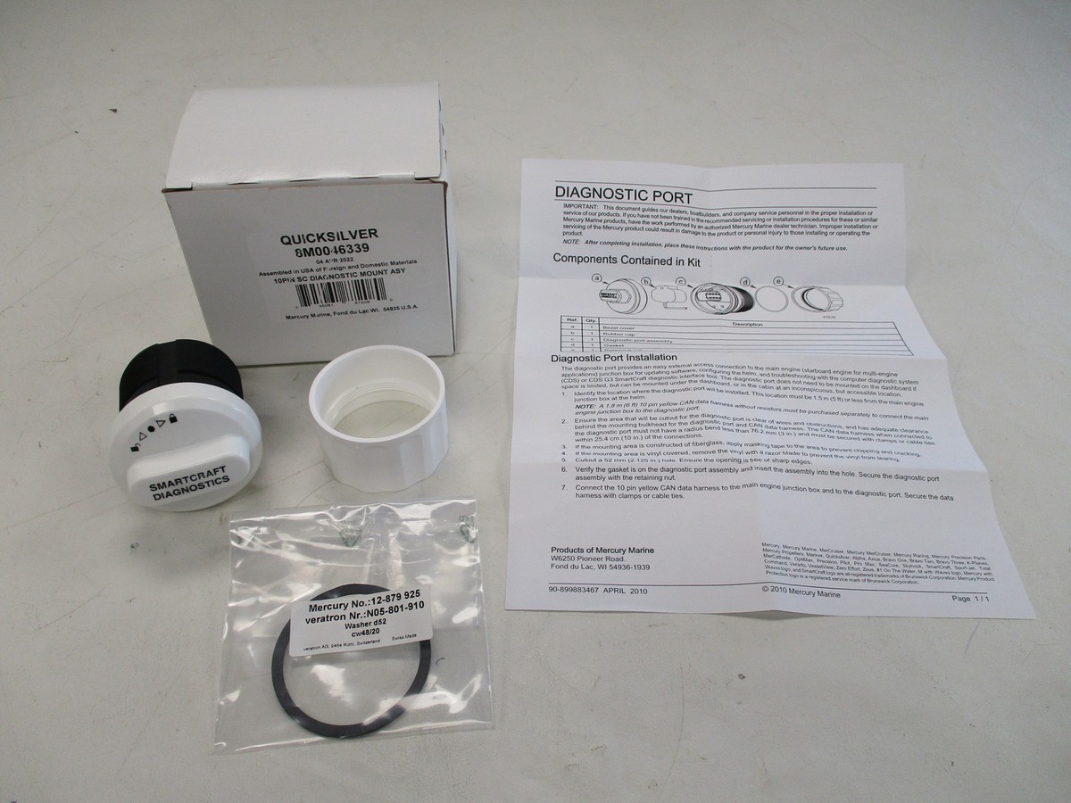 MERCURY QUICKSILVER SMARTCRAFT DIAGNOSTIC MOUNT ASSEMBLY 8M0046339