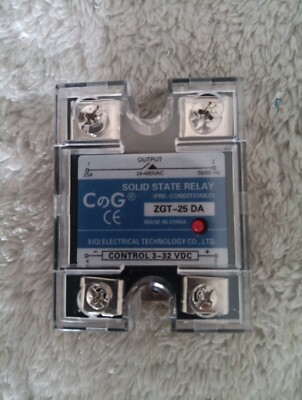 CG Solid State Relay, DC to DC Input, 3-32VDC to Output, 25A Single ...