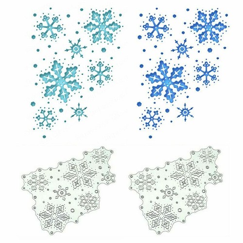 Cutting Dies Stencil Scrapbooking Album Card Metal Snowflakes Christmas CraftsKP - Picture 2 of 8