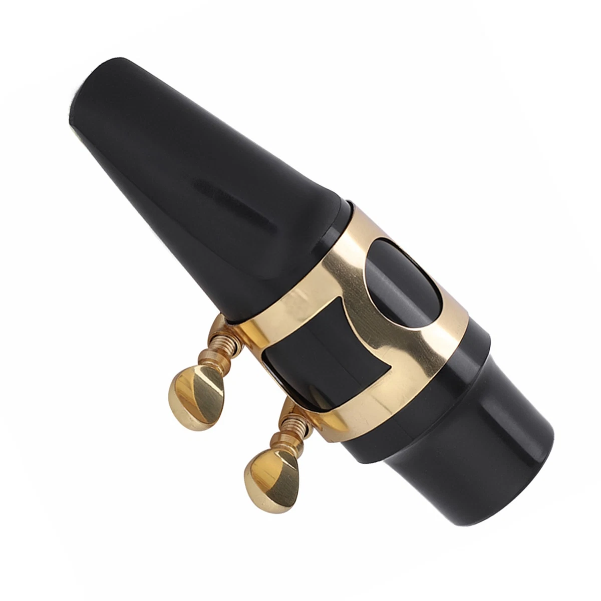 Alto Sax Saxophone ABS Mouthpiece With Cap Metal Buckle Reed Pads