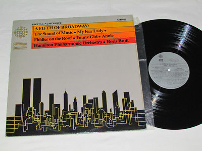 A FIFTH OF BROADWAY Hamilton Philharmonic Orchestra LP 1983 CBC Canada SM-5022