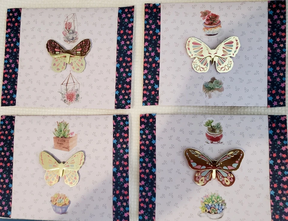 Handmade Greeting Cards -(set of 8) Sympathy Cards with Message and Envelopes - Image 2 of 4