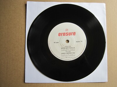 ERASURE - SHIP OF FOOLS - 7'' 45 rpm vinyl record