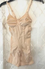 Feelingirl One Piece Shapewear Bodysuit boxer style pants Tan L/XL NWT!