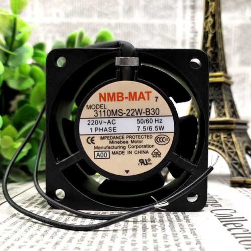 Ventilateur Haute Température 60x60x30mm 220V — Modèle 3110MS-22W-B30, 7.5W, Ouvert Mais Jamais Utilisé