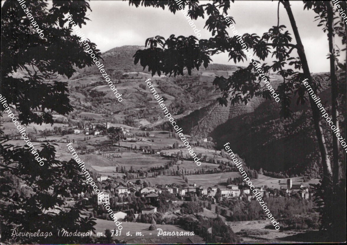 bh638 cartolina pievepelago panorama provincia di modena emilia romagna