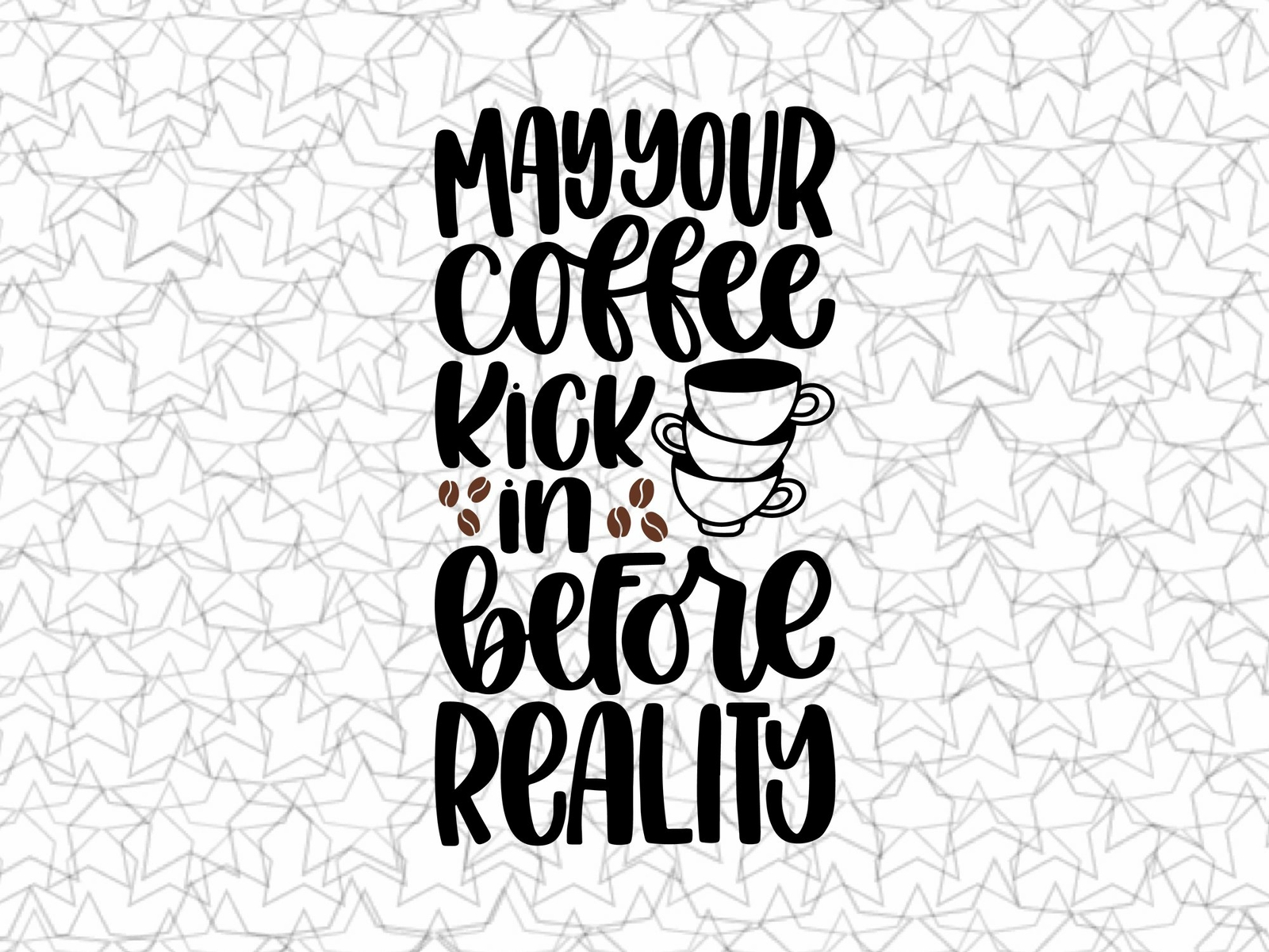 Caffeinated Vinyl Wall Decal Perfect for Coffee Shop & Bar Décor