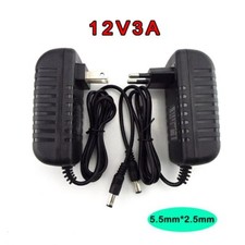 12V 3A 3000MA AC 100V-240V DC Charger Adapter Power Supply Converter 5.5mm 2.5mm