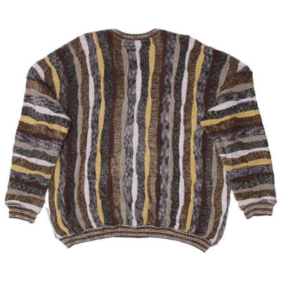 Vintage Tundra Canada XXL Coogi Style Sweater Multi Colored
