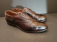 Allen Edmonds Park Avenue Cap Toe Oxford Dress 9 D Made in USA Brown
