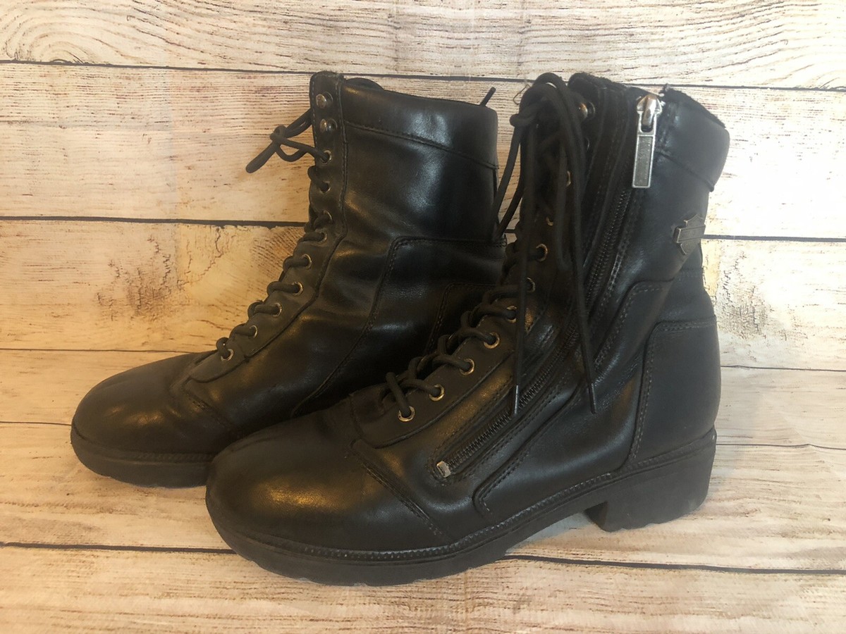 HARLEY DAVIDSON Women's TESSA Motorcycle Zip BOOTS 85262