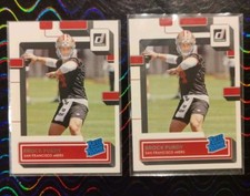 BROCK PURDY 2022 Panini Donruss RATED ROOKIE, 49ers ⭐ QB, Pack Fresh, Both MINT!