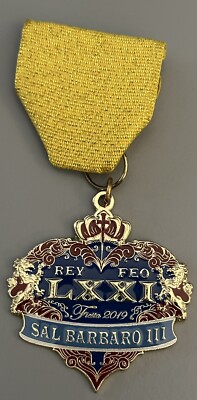 NEW 2019 SAL BARBARO III REY FEO LXXI FIESTA MEDAL. VERY COOL!