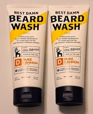 NEW Duke Cannon Supply Co Best Damn Beard Wash 6oz (Pack of 2)