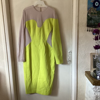 Karen Millen Lime Mesh Midi Dress Size 10 RRP 159 BNWOT Christmas Read  Descr | eBay