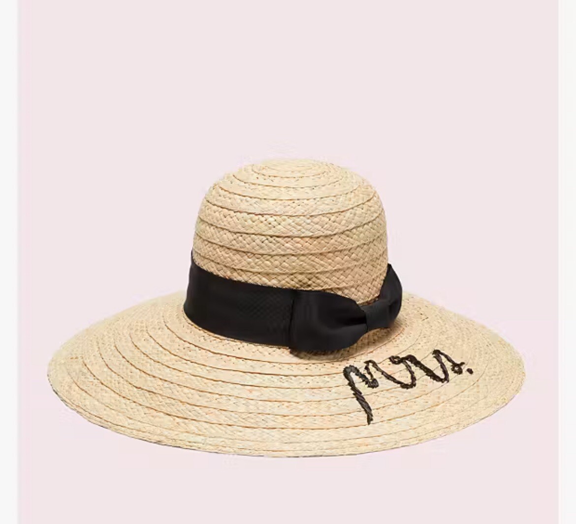 Kate Spade New York Raffia Sunhat Floppy Hat, Kate Spade, Wide Brim Hat, Straw Hat, Beach Hat  main image 4