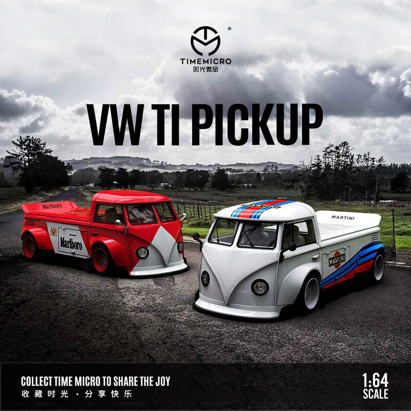 JAN 2024 TM 1/64 VW VOLKSWAGEN T1 PICKUP MARTINI NO FIGURE